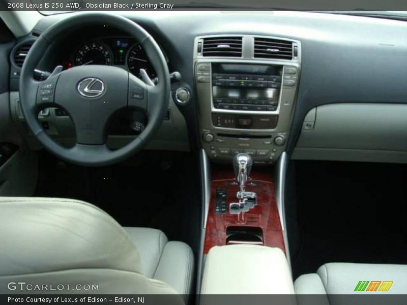 Obsidian Black / Sterling Gray 2008 Lexus IS 250 AWD