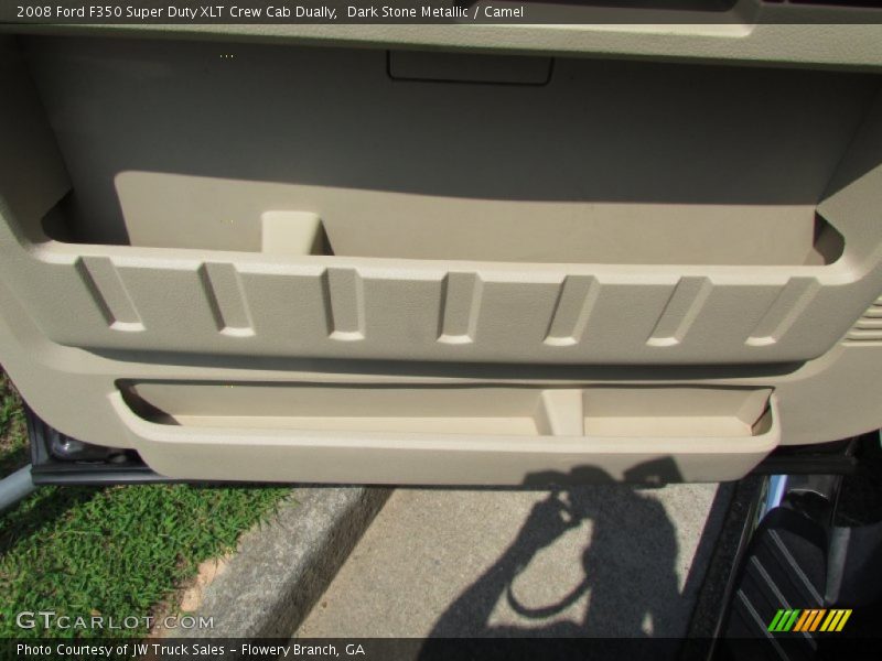 Dark Stone Metallic / Camel 2008 Ford F350 Super Duty XLT Crew Cab Dually