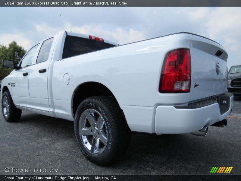 Bright White / Black/Diesel Gray 2014 Ram 1500 Express Quad Cab