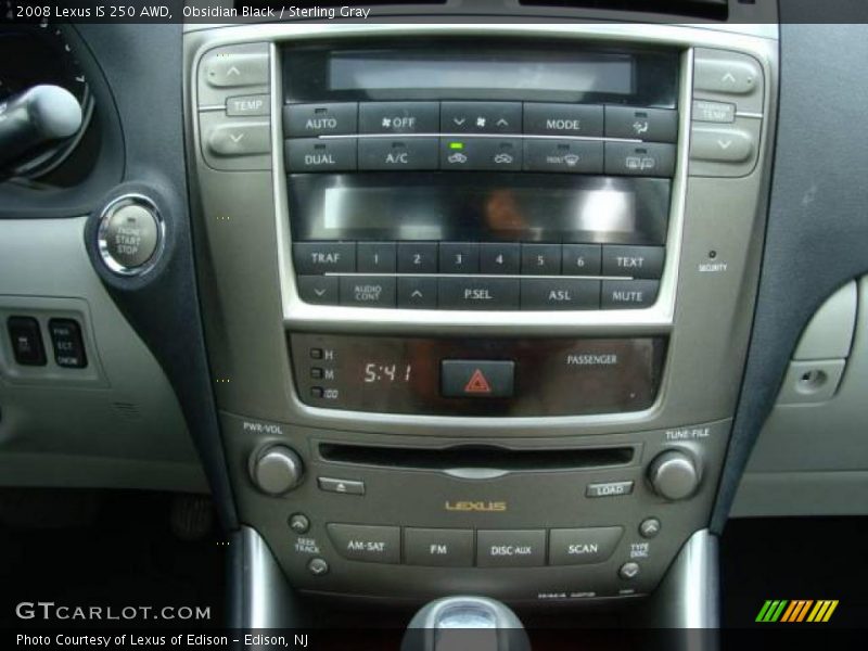 Obsidian Black / Sterling Gray 2008 Lexus IS 250 AWD