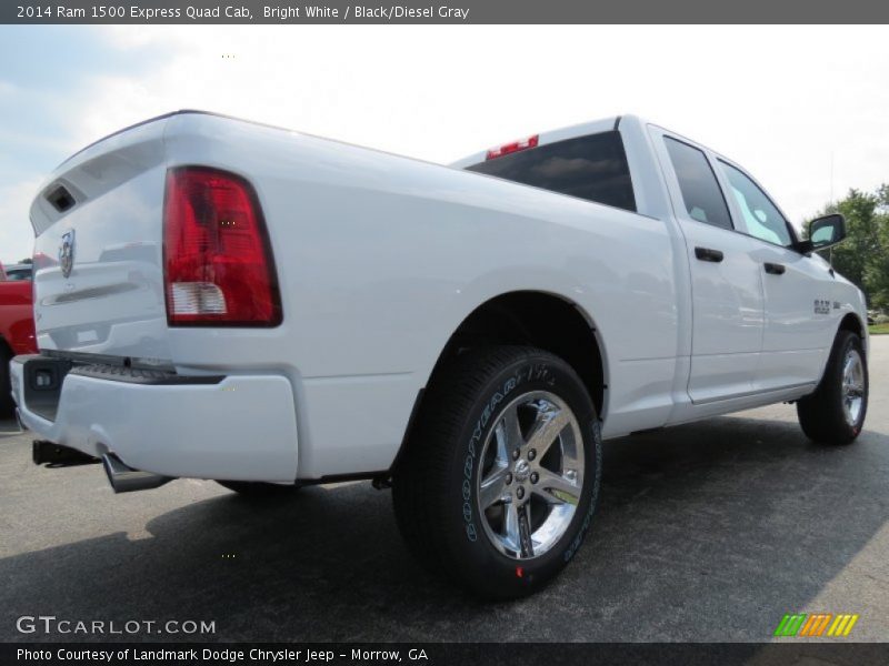 Bright White / Black/Diesel Gray 2014 Ram 1500 Express Quad Cab