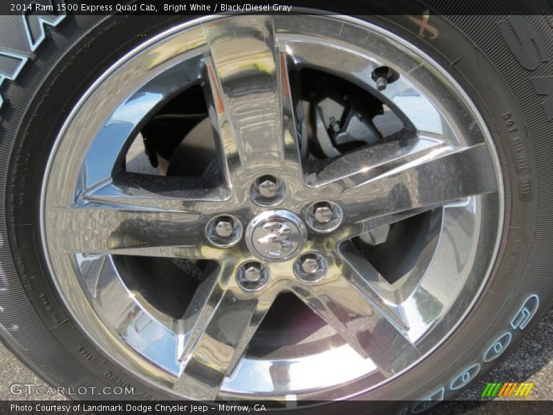 Bright White / Black/Diesel Gray 2014 Ram 1500 Express Quad Cab