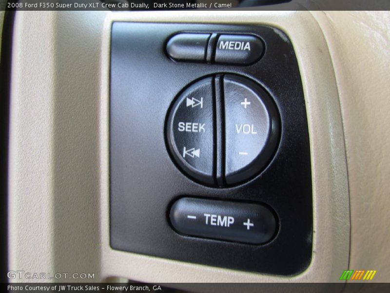 Dark Stone Metallic / Camel 2008 Ford F350 Super Duty XLT Crew Cab Dually