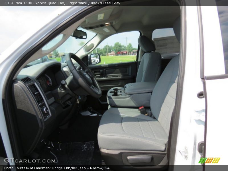 Bright White / Black/Diesel Gray 2014 Ram 1500 Express Quad Cab
