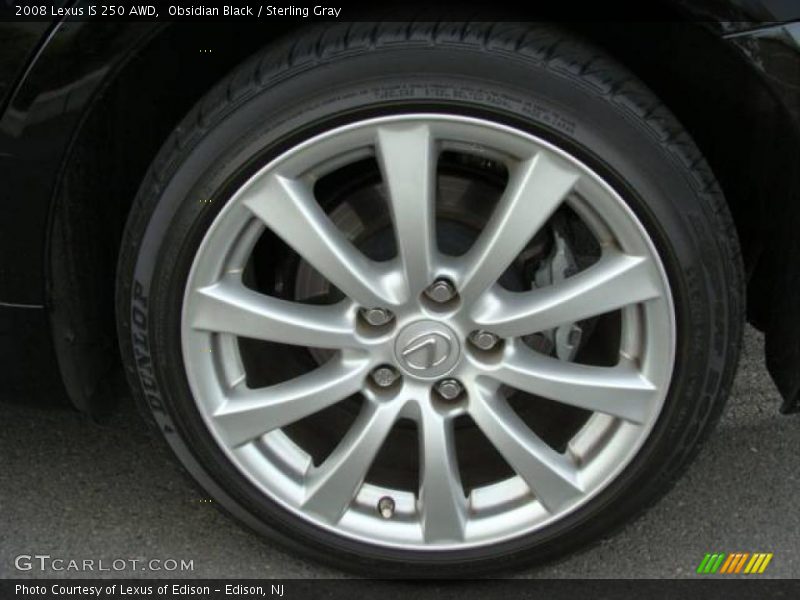 Obsidian Black / Sterling Gray 2008 Lexus IS 250 AWD