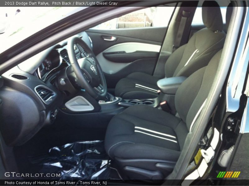 Pitch Black / Black/Light Diesel Gray 2013 Dodge Dart Rallye