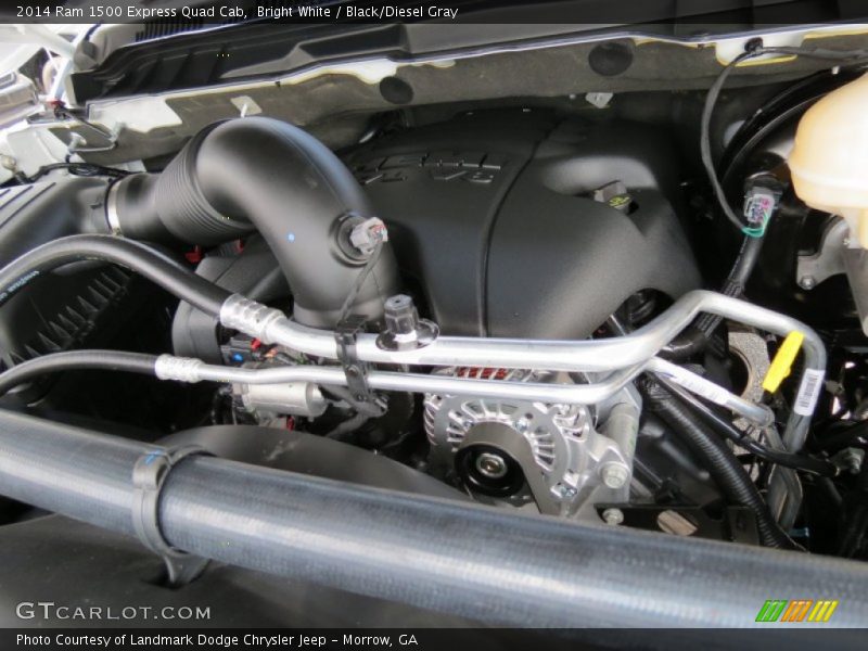 Bright White / Black/Diesel Gray 2014 Ram 1500 Express Quad Cab
