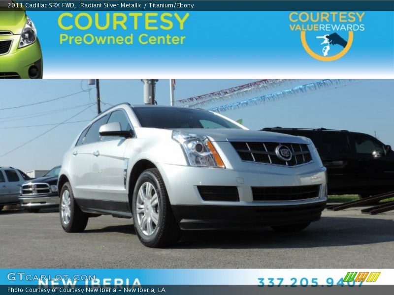 Radiant Silver Metallic / Titanium/Ebony 2011 Cadillac SRX FWD