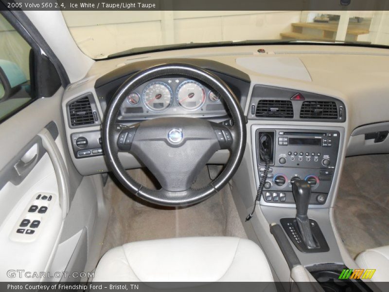 Ice White / Taupe/Light Taupe 2005 Volvo S60 2.4