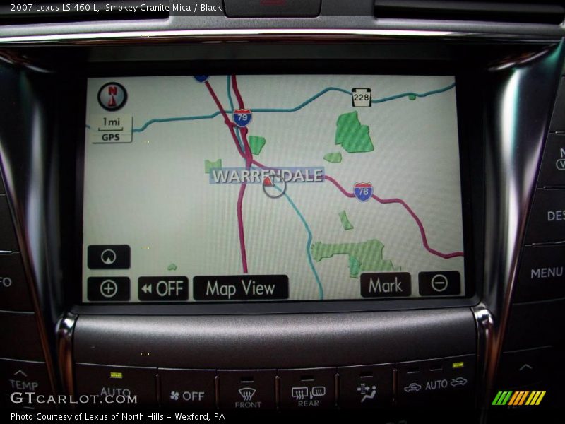 Smokey Granite Mica / Black 2007 Lexus LS 460 L