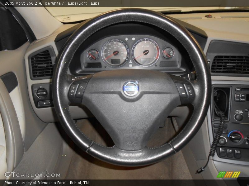 Ice White / Taupe/Light Taupe 2005 Volvo S60 2.4