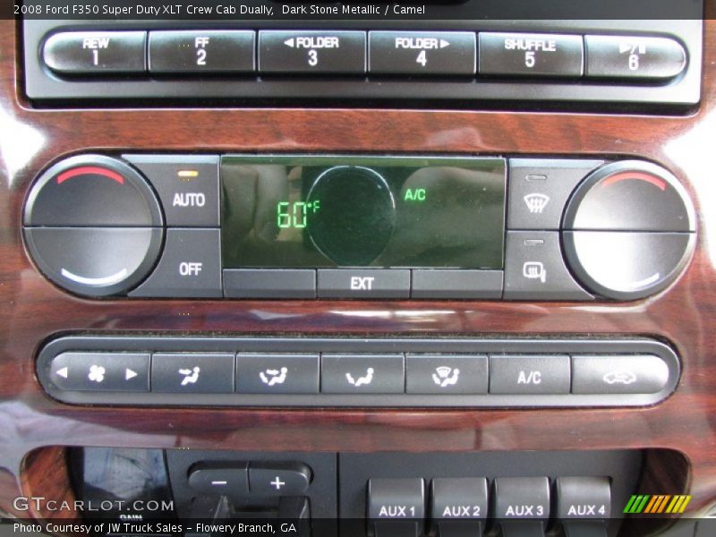 Dark Stone Metallic / Camel 2008 Ford F350 Super Duty XLT Crew Cab Dually