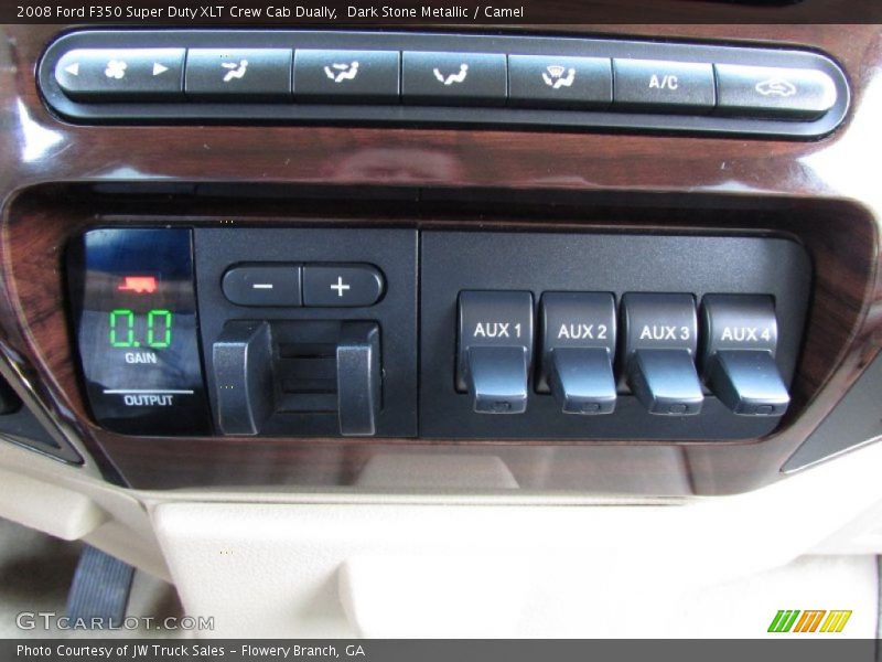Dark Stone Metallic / Camel 2008 Ford F350 Super Duty XLT Crew Cab Dually