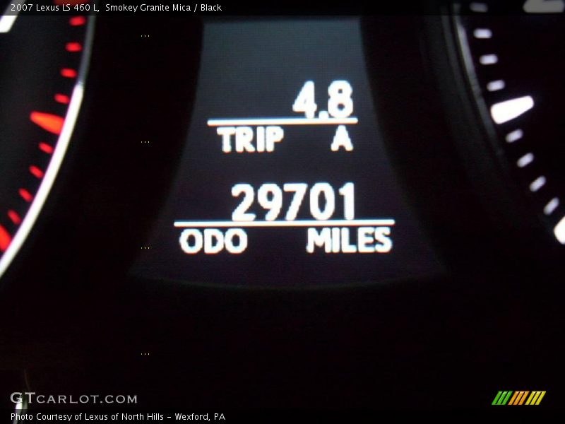 Smokey Granite Mica / Black 2007 Lexus LS 460 L