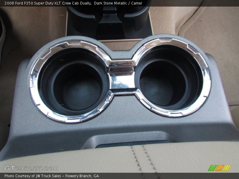 Dark Stone Metallic / Camel 2008 Ford F350 Super Duty XLT Crew Cab Dually