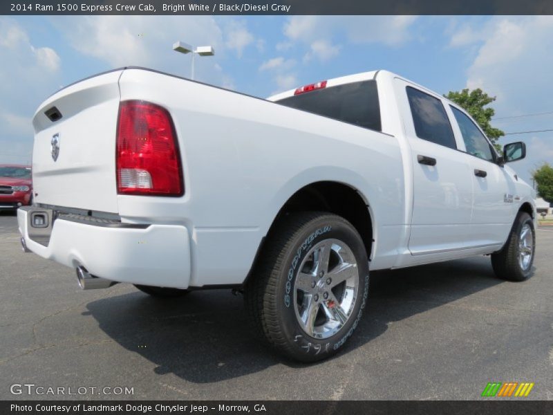 Bright White / Black/Diesel Gray 2014 Ram 1500 Express Crew Cab