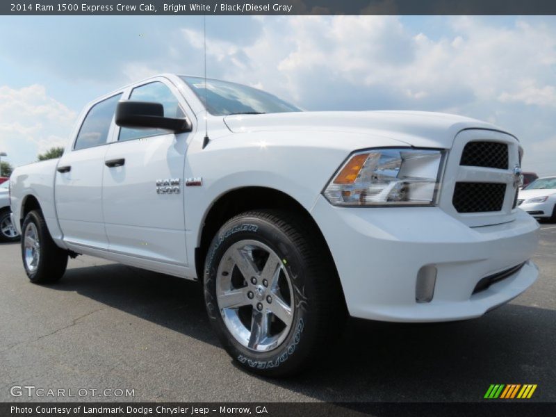 Bright White / Black/Diesel Gray 2014 Ram 1500 Express Crew Cab