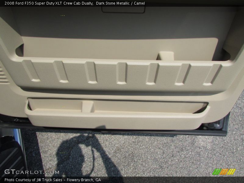 Dark Stone Metallic / Camel 2008 Ford F350 Super Duty XLT Crew Cab Dually