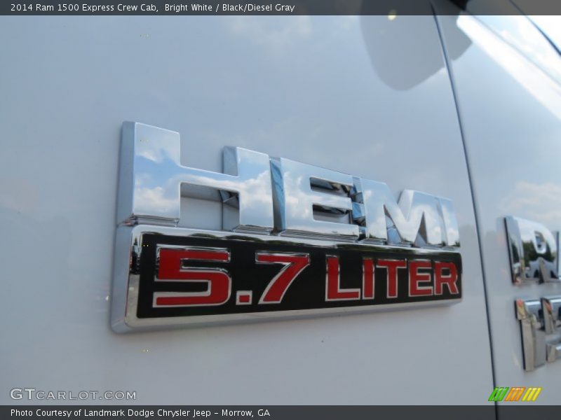 Bright White / Black/Diesel Gray 2014 Ram 1500 Express Crew Cab