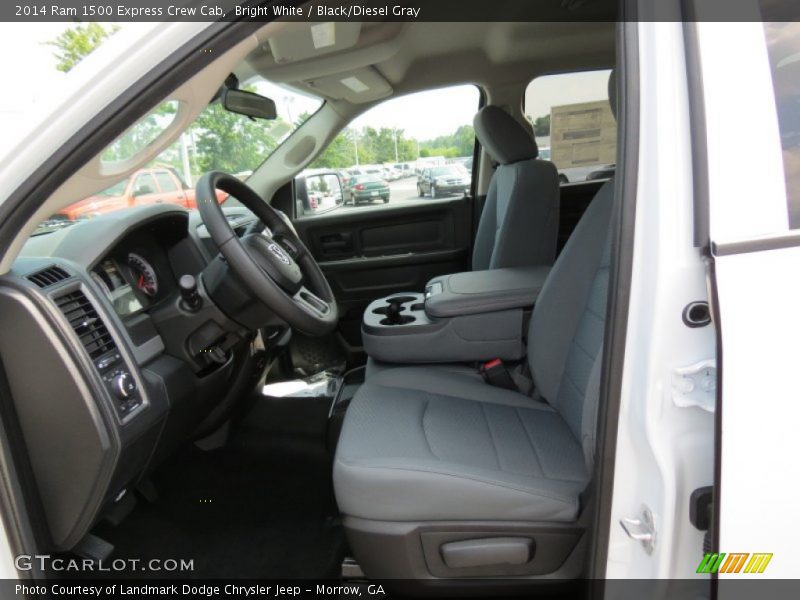 Bright White / Black/Diesel Gray 2014 Ram 1500 Express Crew Cab