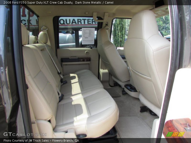 Dark Stone Metallic / Camel 2008 Ford F350 Super Duty XLT Crew Cab Dually