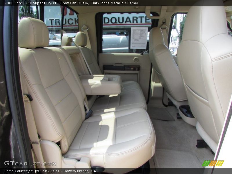 Dark Stone Metallic / Camel 2008 Ford F350 Super Duty XLT Crew Cab Dually