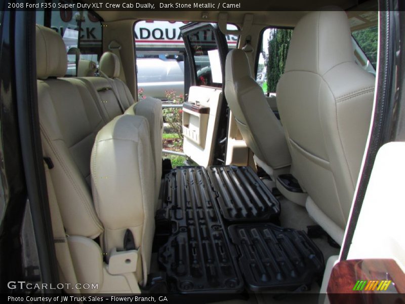 Dark Stone Metallic / Camel 2008 Ford F350 Super Duty XLT Crew Cab Dually