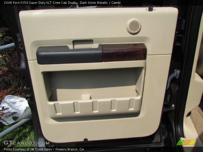 Dark Stone Metallic / Camel 2008 Ford F350 Super Duty XLT Crew Cab Dually