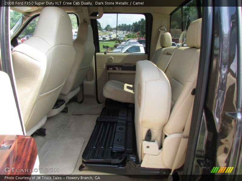 Dark Stone Metallic / Camel 2008 Ford F350 Super Duty XLT Crew Cab Dually