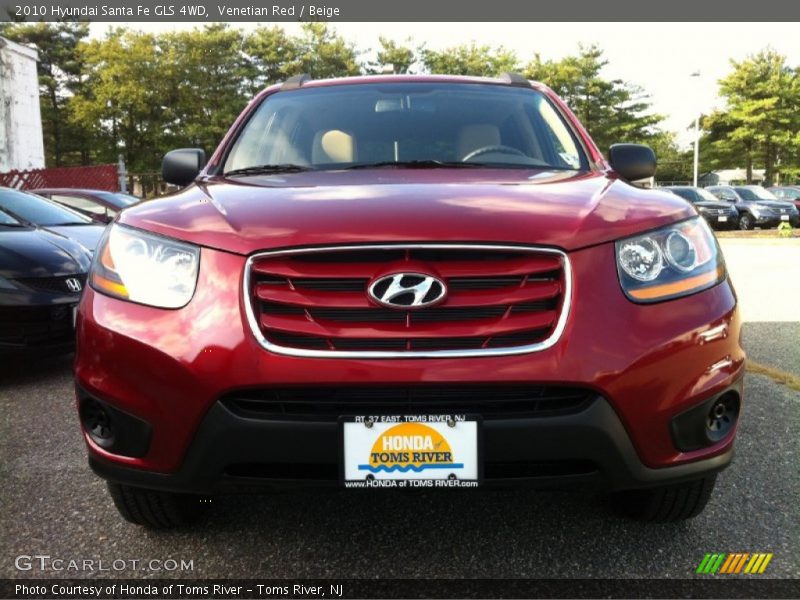Venetian Red / Beige 2010 Hyundai Santa Fe GLS 4WD