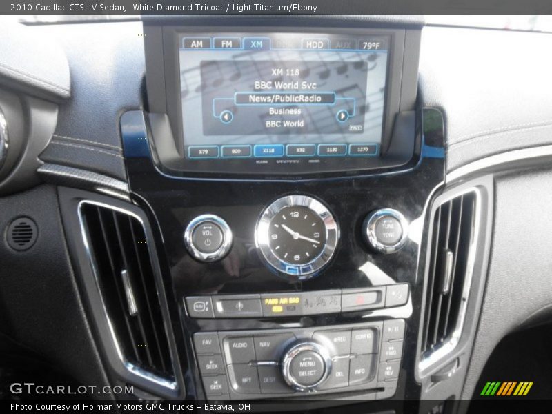 White Diamond Tricoat / Light Titanium/Ebony 2010 Cadillac CTS -V Sedan
