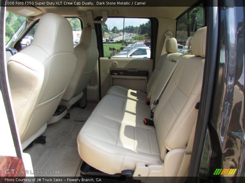 Dark Stone Metallic / Camel 2008 Ford F350 Super Duty XLT Crew Cab Dually