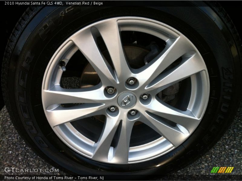 Venetian Red / Beige 2010 Hyundai Santa Fe GLS 4WD
