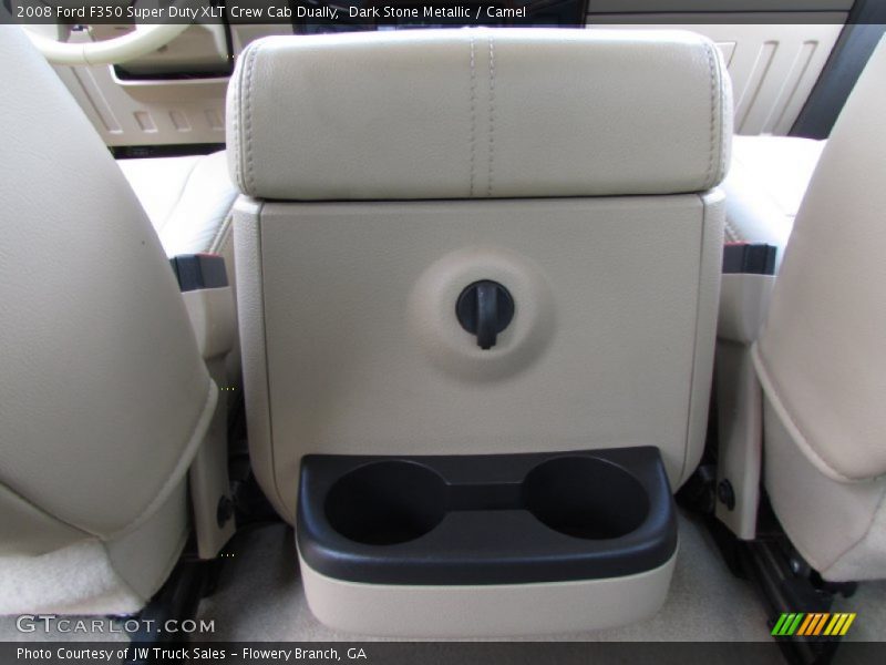 Dark Stone Metallic / Camel 2008 Ford F350 Super Duty XLT Crew Cab Dually