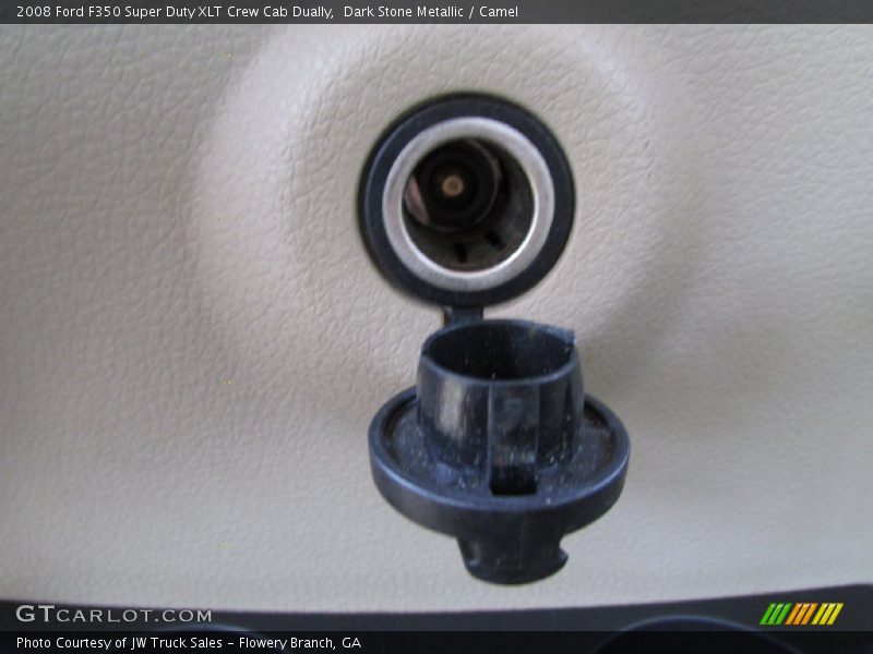 Dark Stone Metallic / Camel 2008 Ford F350 Super Duty XLT Crew Cab Dually