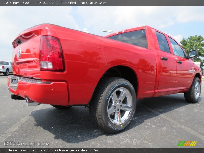 Flame Red / Black/Diesel Gray 2014 Ram 1500 Express Quad Cab