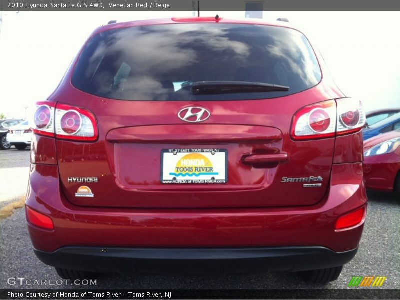 Venetian Red / Beige 2010 Hyundai Santa Fe GLS 4WD