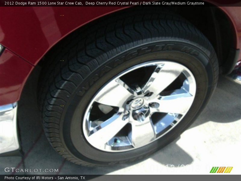 Deep Cherry Red Crystal Pearl / Dark Slate Gray/Medium Graystone 2012 Dodge Ram 1500 Lone Star Crew Cab