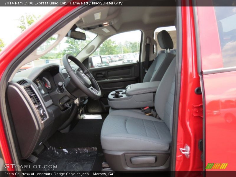 Flame Red / Black/Diesel Gray 2014 Ram 1500 Express Quad Cab