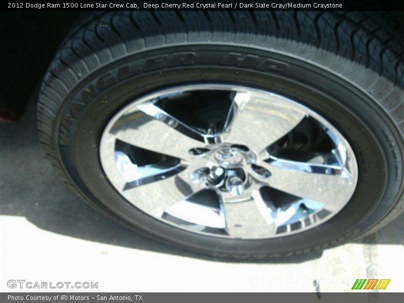Deep Cherry Red Crystal Pearl / Dark Slate Gray/Medium Graystone 2012 Dodge Ram 1500 Lone Star Crew Cab