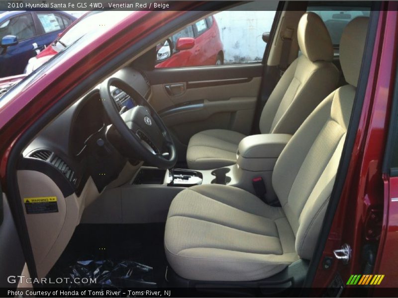 Venetian Red / Beige 2010 Hyundai Santa Fe GLS 4WD