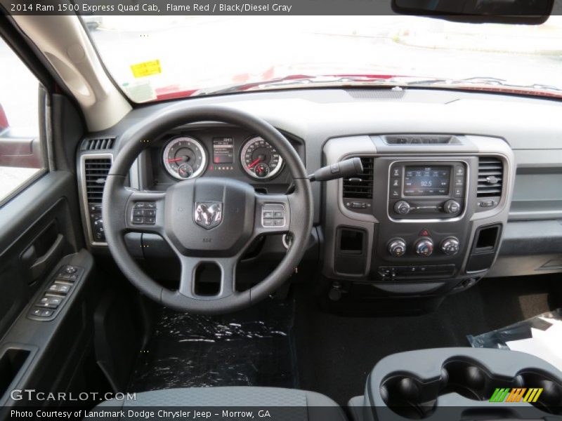 Flame Red / Black/Diesel Gray 2014 Ram 1500 Express Quad Cab