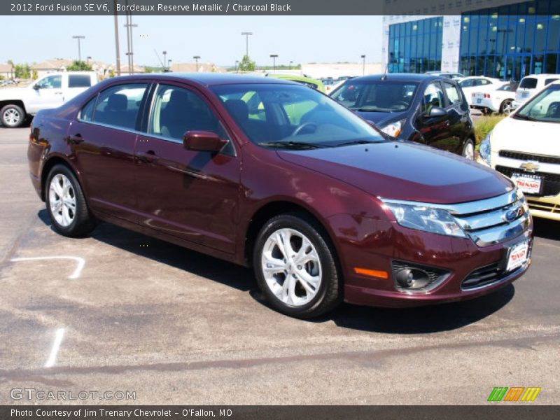 Bordeaux Reserve Metallic / Charcoal Black 2012 Ford Fusion SE V6