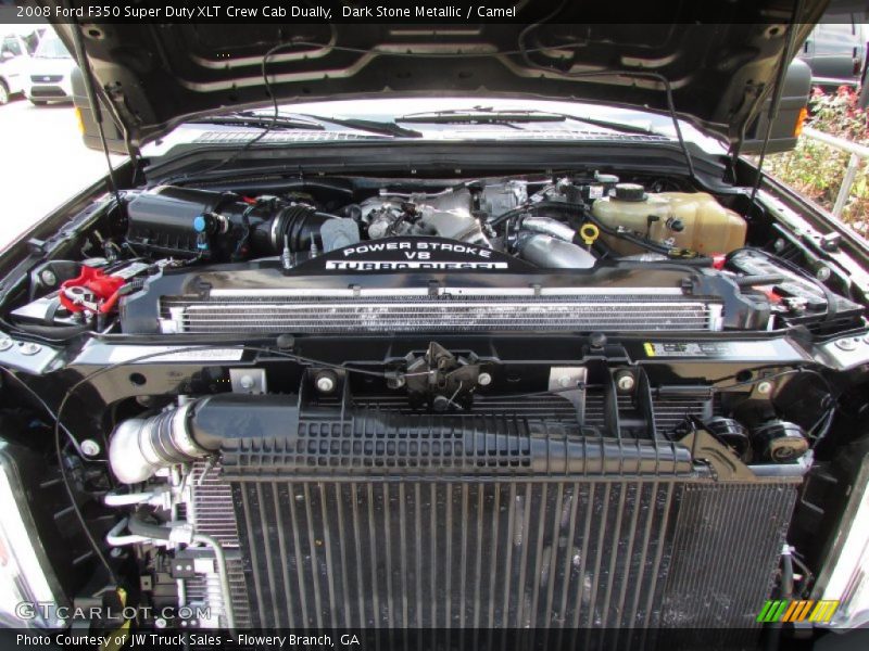 Dark Stone Metallic / Camel 2008 Ford F350 Super Duty XLT Crew Cab Dually