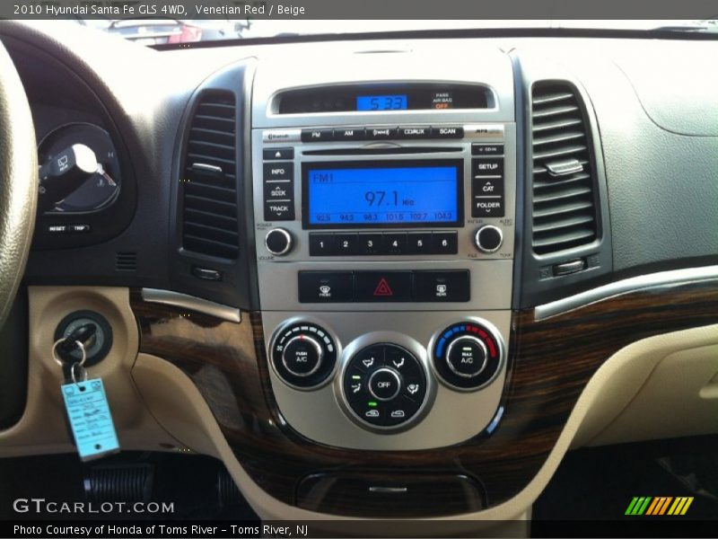 Venetian Red / Beige 2010 Hyundai Santa Fe GLS 4WD
