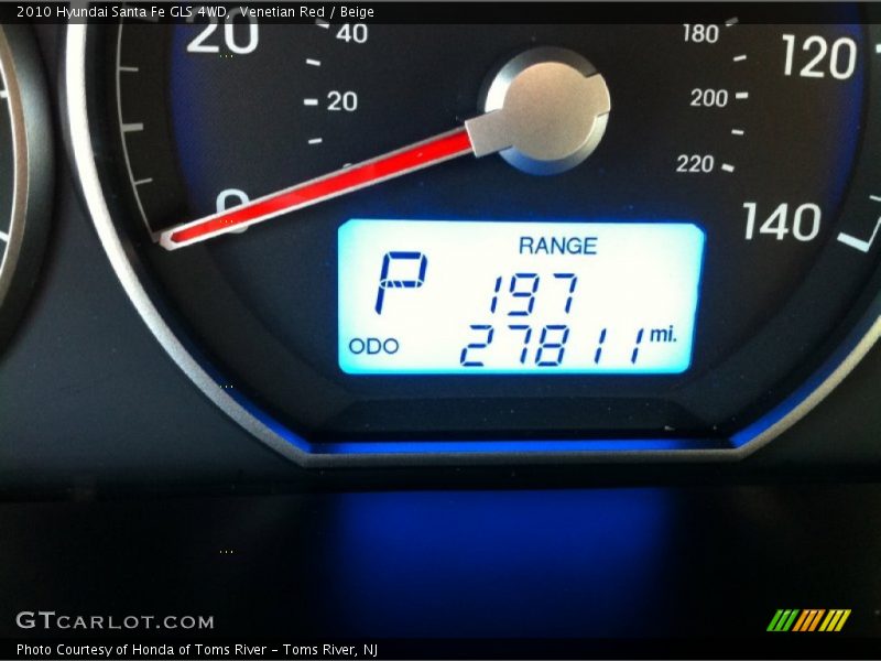 Venetian Red / Beige 2010 Hyundai Santa Fe GLS 4WD