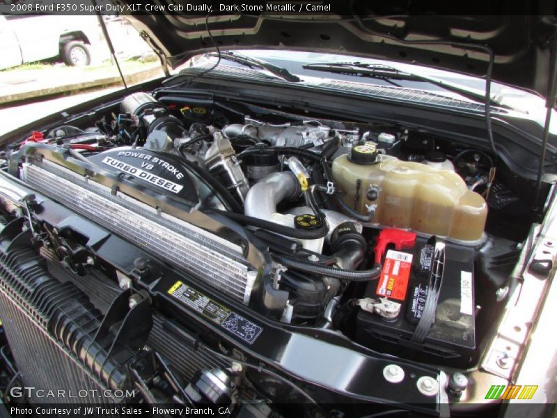 Dark Stone Metallic / Camel 2008 Ford F350 Super Duty XLT Crew Cab Dually