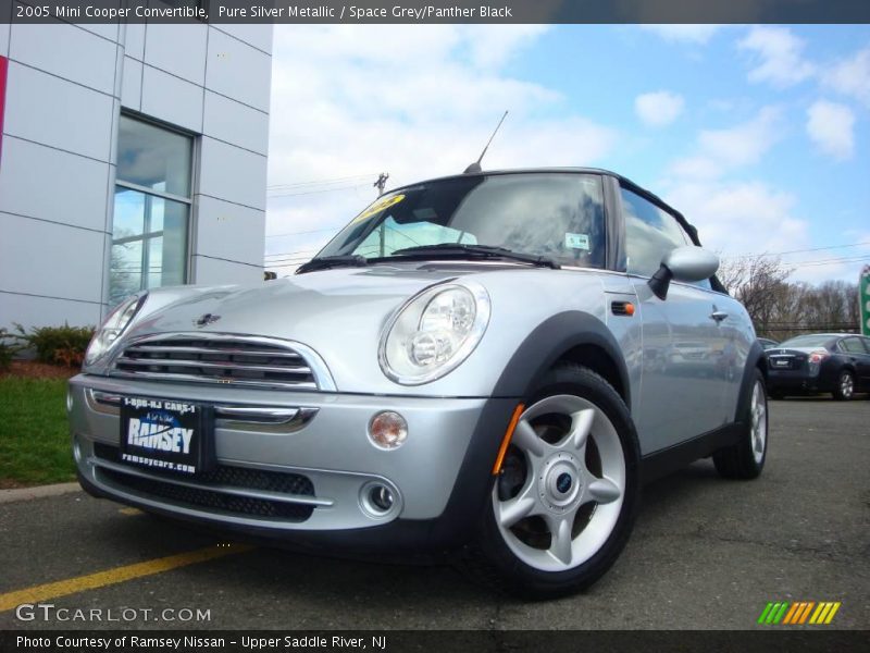 Pure Silver Metallic / Space Grey/Panther Black 2005 Mini Cooper Convertible