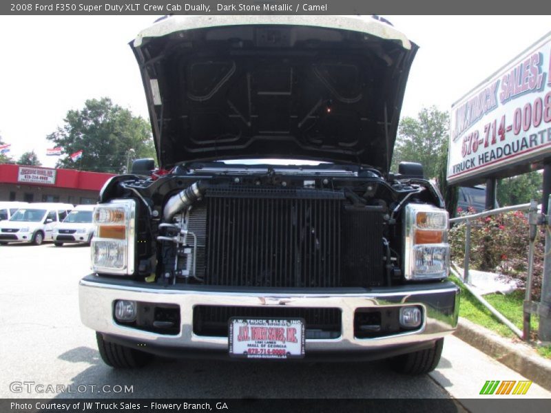 Dark Stone Metallic / Camel 2008 Ford F350 Super Duty XLT Crew Cab Dually