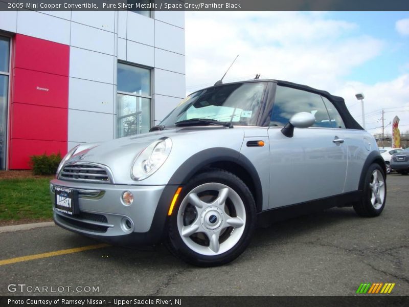 Pure Silver Metallic / Space Grey/Panther Black 2005 Mini Cooper Convertible
